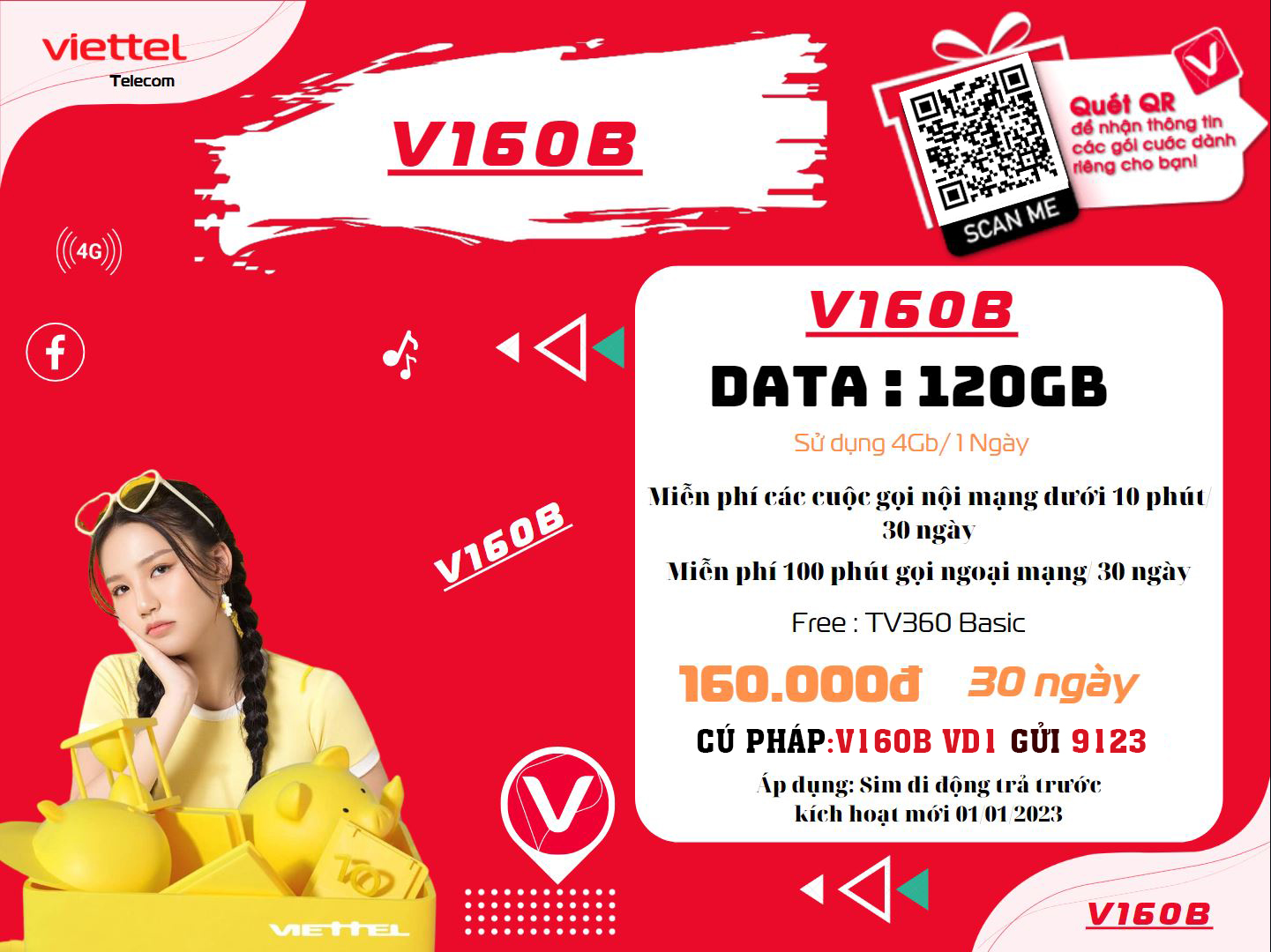 Gọi và data 4G Viettel 2024